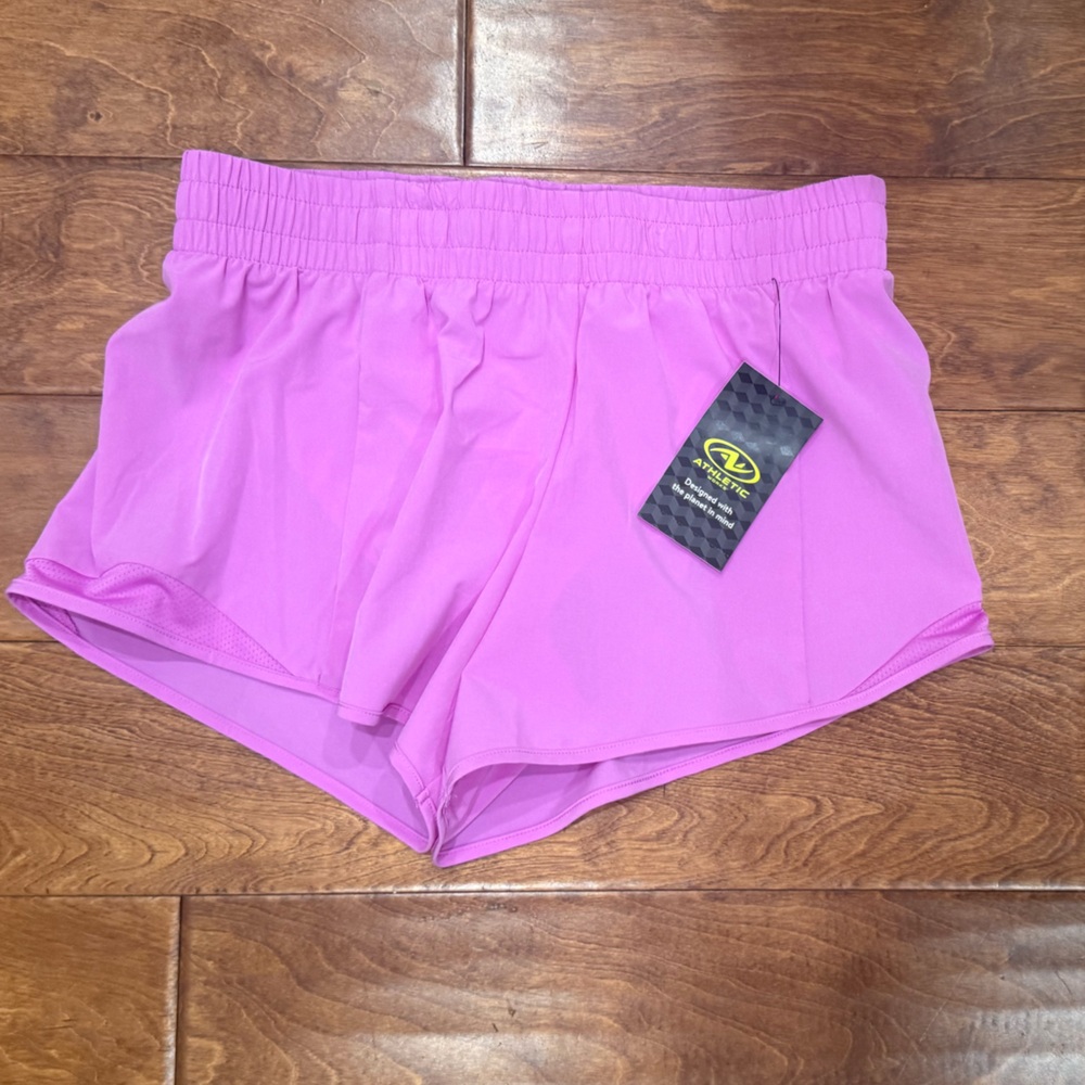 NWT Plus Size XL (14-16) Athletic Works Run Shorts in Lilac Purple